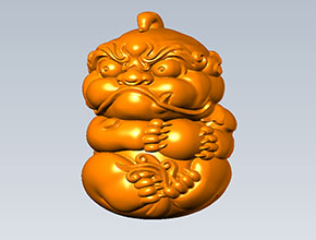 小圆雕貔貅玉石电脑雕刻图纸_电脑玉石雕刻机厂