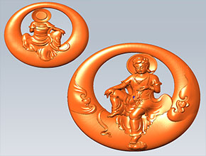 镂空观音吊坠玉石雕刻图纸_电脑玉石雕刻机厂家