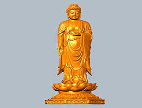 如来佛立体摆件精雕图纸_数控五轴雕刻机厂家