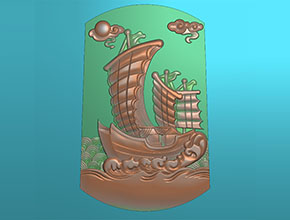 一帆顺风玉石雕刻图纸_电脑玉石雕刻机厂家