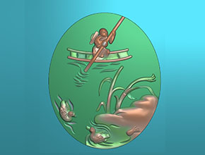 翡翠山水玉雕模型图纸_电脑玉石雕刻机厂家