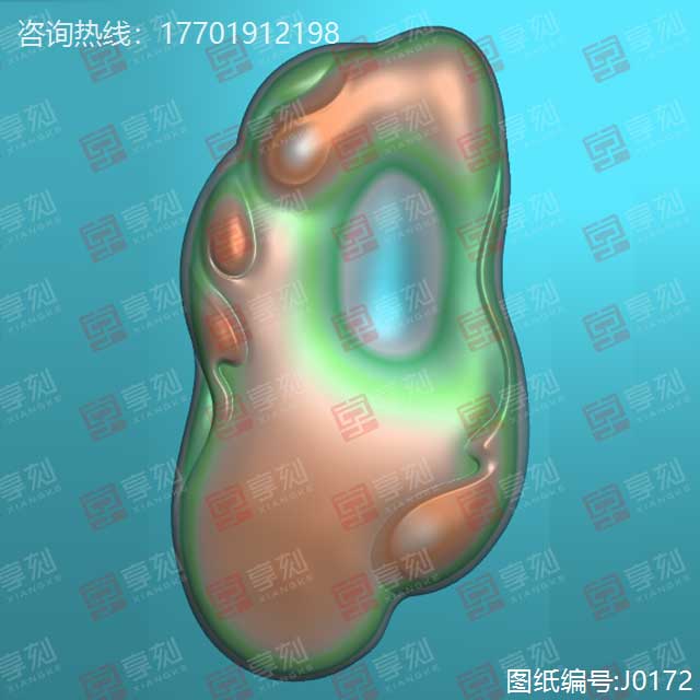 翡翠抽象玉石玉雕图纸下载