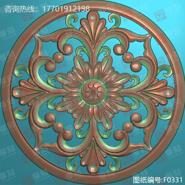 花件翡翠雕刻图纸