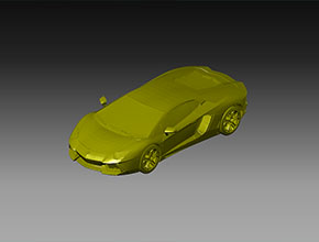 兰博基尼小汽车模型STL图_电脑数控玉石雕刻机厂