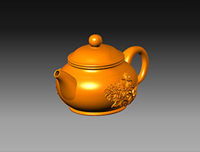 茶壶雕刻模型stl玉雕图纸_电脑数控玉石雕刻机厂