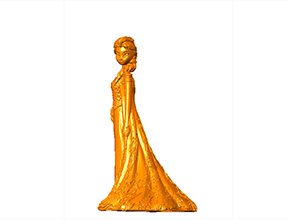 冰雪传奇白雪公主人物摆件模型精雕图_电脑数控