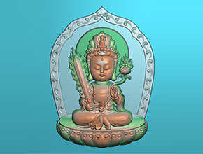 萌版八大守护神虚空藏_电脑数控玉石雕刻机厂家