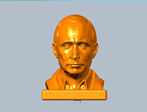 普金大帅人物立体雕刻图模型图_电脑数控玉石雕