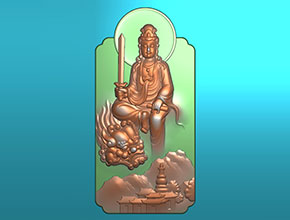 文殊菩萨玉石精雕刻图纸_电脑数控玉石雕刻机厂