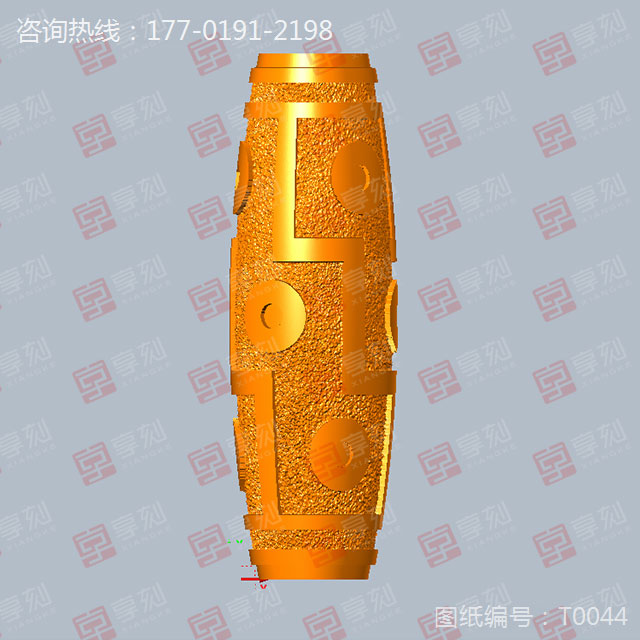 九眼天珠电脑数控玉雕图纸