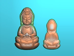 Q版观音宝宝玉石雕刻工具图纸_电脑数控玉石雕刻