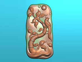 花鸟翡翠玛瑙雕刻工具精雕图库_电脑数控玉石雕