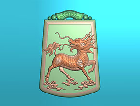 麒麟玉石雕刻电脑模型图_电脑数控玉石雕刻机厂