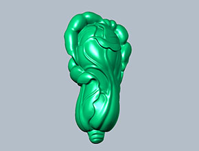 小白菜玉石雕刻电脑模型精雕图_电脑数控玉石雕