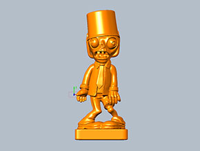 植物大战僵尸摆件3d模型雕刻图纸_电脑数控玉石