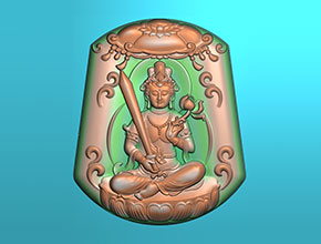 八大守护神虚空藏菩萨玉石雕刻机图_电脑数控玉