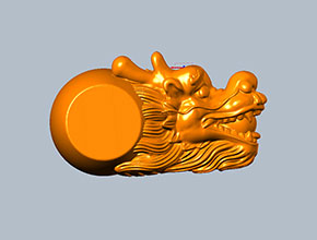 龙头桶珠配饰玉石雕刻机精雕图_电脑数控玉雕雕