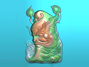 钟馗人物浮雕精雕图_玉石自动雕刻工具_享刻数控