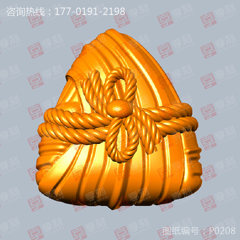 端午节粽子吊坠首饰模型精雕图_玉雕自动机械