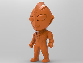 迪迦奥特曼3d模型精雕图STL图_享刻数控雕刻机厂