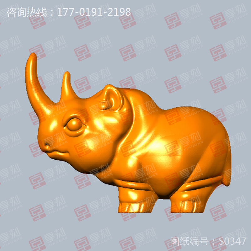 犀利摆件工艺品3d模型图精雕玉雕图