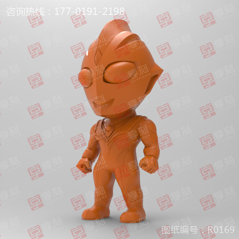 迪迦奥特曼3d模型精雕图STL图