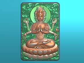 千手观音玉石雕刻机精雕图纸下载_享刻数控雕刻