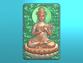 大势至菩萨玉石雕刻机电脑雕刻图纸_享刻数控雕