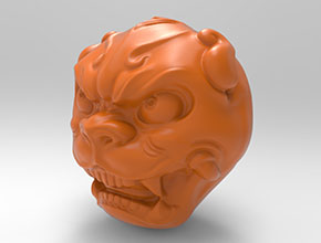 兽面吊坠玉石雕刻机精雕图纸_享刻数控雕刻机厂