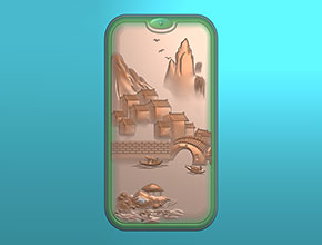 和田玉苏工浅雕电脑玉石雕刻精雕图_享刻数控雕