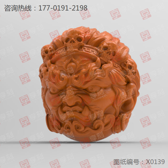 大黑天菩萨立体挂件电脑玉石精雕机图纸