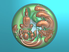 佛牌玉雕机电脑雕刻模型玉石玉雕图纸_享刻数控