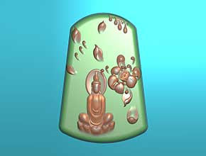 首饰饰品吊坠佛牌电脑雕刻模型图_享刻数控雕刻