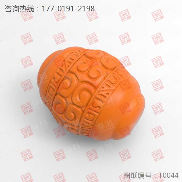 桶珠珠子雕刻机电脑雕刻玉雕模型图