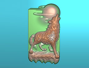 圆月狼玉坠电脑玉石雕刻机图纸_享刻数控雕刻机