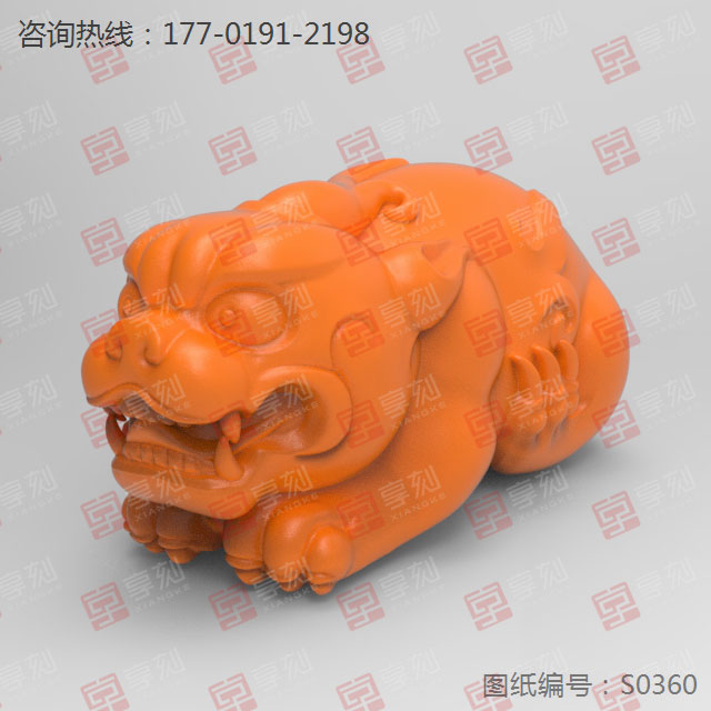 貔貅手把件玉石玻璃雕刻机图纸