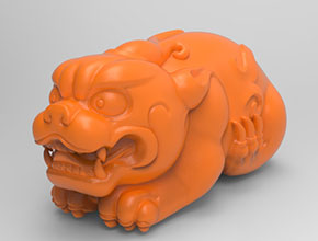 貔貅手把件玉石玻璃雕刻机图纸_享刻数控雕刻机