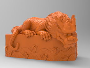 玉石立体印章3d模型电脑玉雕精雕图纸_享刻数控