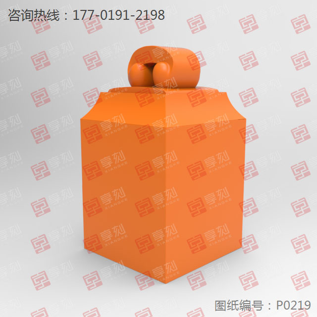 印章印扭立体四轴雕刻模型精雕图