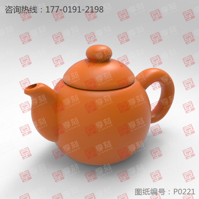 茶壶玉石电脑雕刻精雕图纸