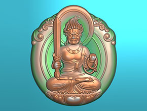 不动冥王翡翠玉石电脑雕刻精雕图纸_享刻数控雕