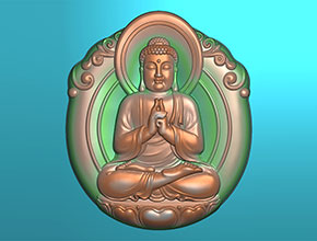 阿弥陀佛玉石电脑雕刻精雕图纸_享刻数控雕刻机