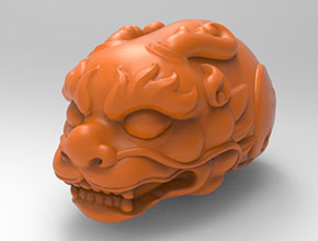 龙头吊坠玉石电脑雕刻精雕图纸_享刻数控雕刻机