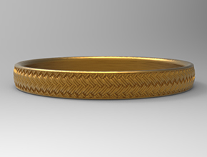 手镯金银雕花模型图手镯首饰加工图_享刻数控雕