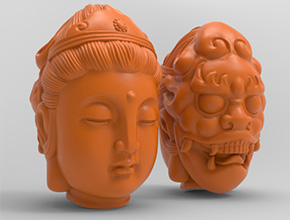 一念之间吊坠玉石电脑精雕图_享刻数控雕刻机厂