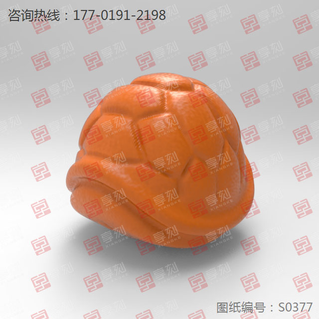 龟壳珠子手串玉石雕刻3d打印免费模型