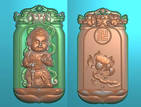 韦陀神像玉石雕刻电脑精雕图_享刻数控雕刻机厂