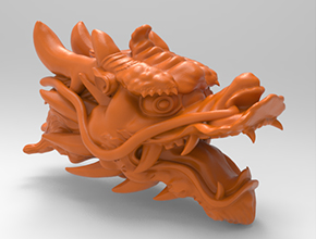 龙头摆件玉石精雕电脑雕刻图纸_享刻数控雕刻机