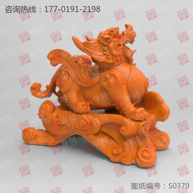 貔貅摆件玉石精雕电脑雕刻图纸