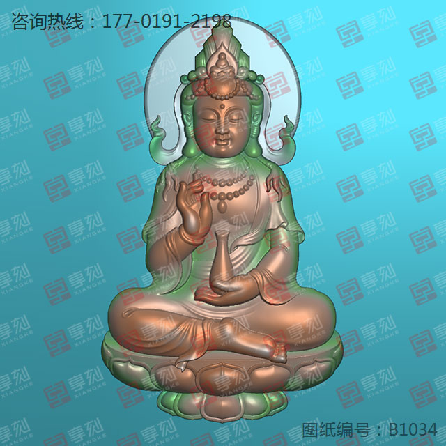 观音玉石雕刻图纸_精雕图